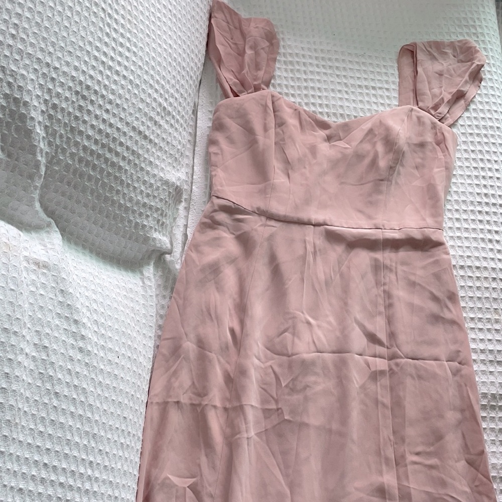 Bridesmaid light pink dress